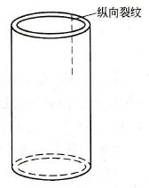 45號鋼模具套筒淬火裂紋示意圖